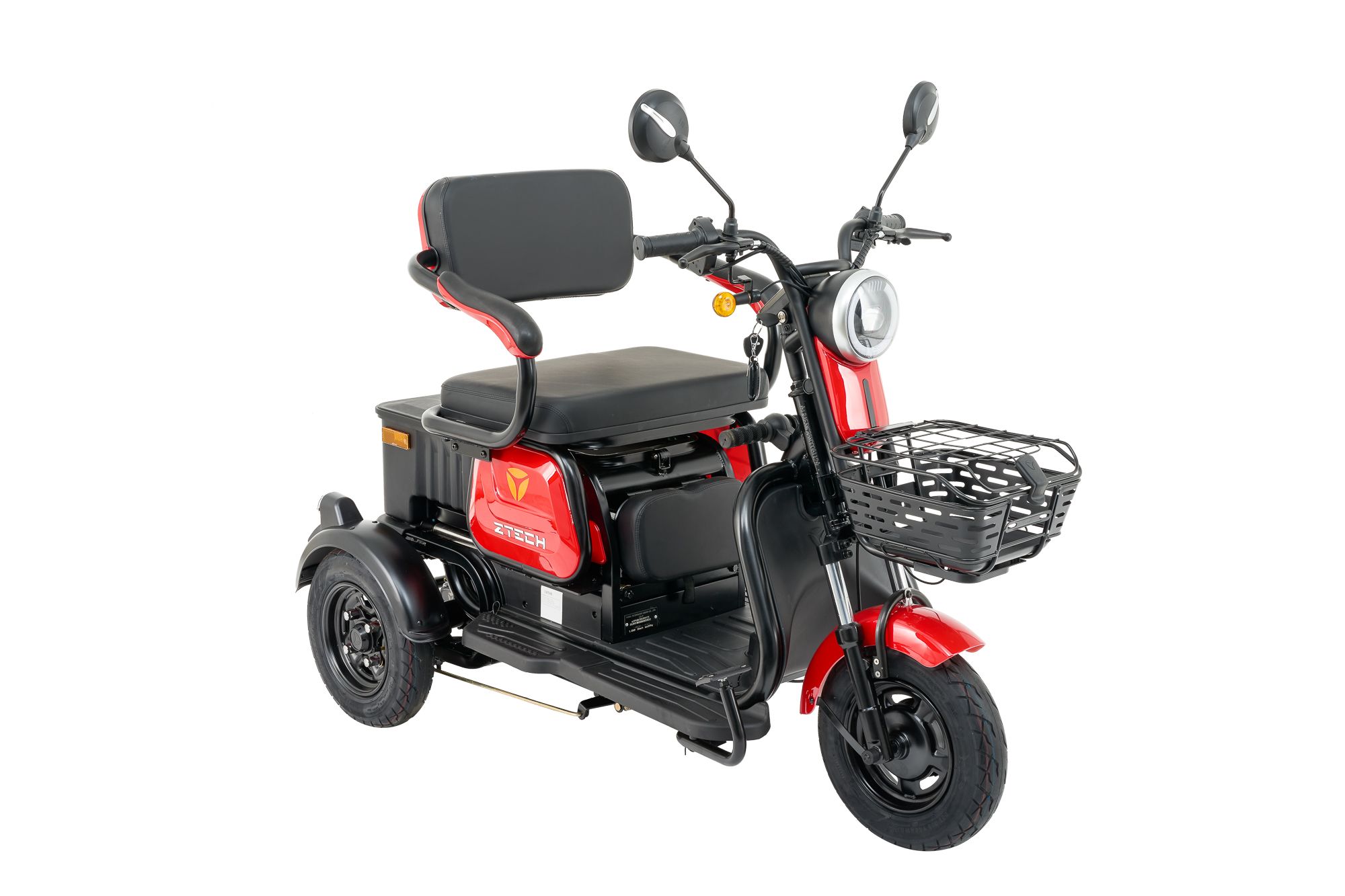 Dvojmiestny elektrický trojkolesový skúter Leku