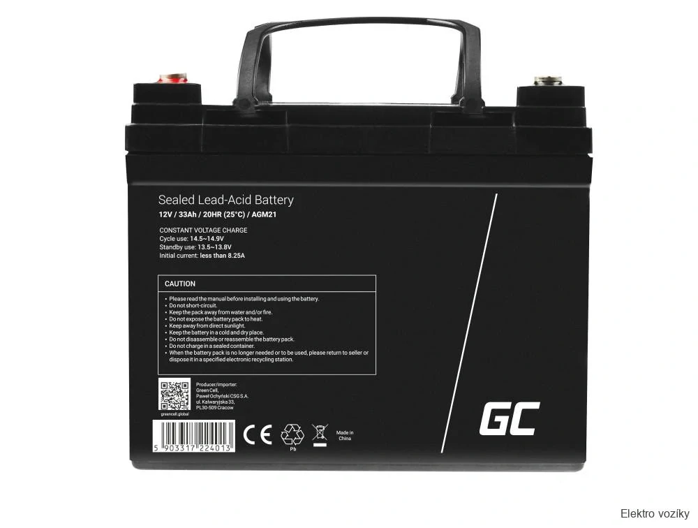 Gélové batérie 33Ah / 12V