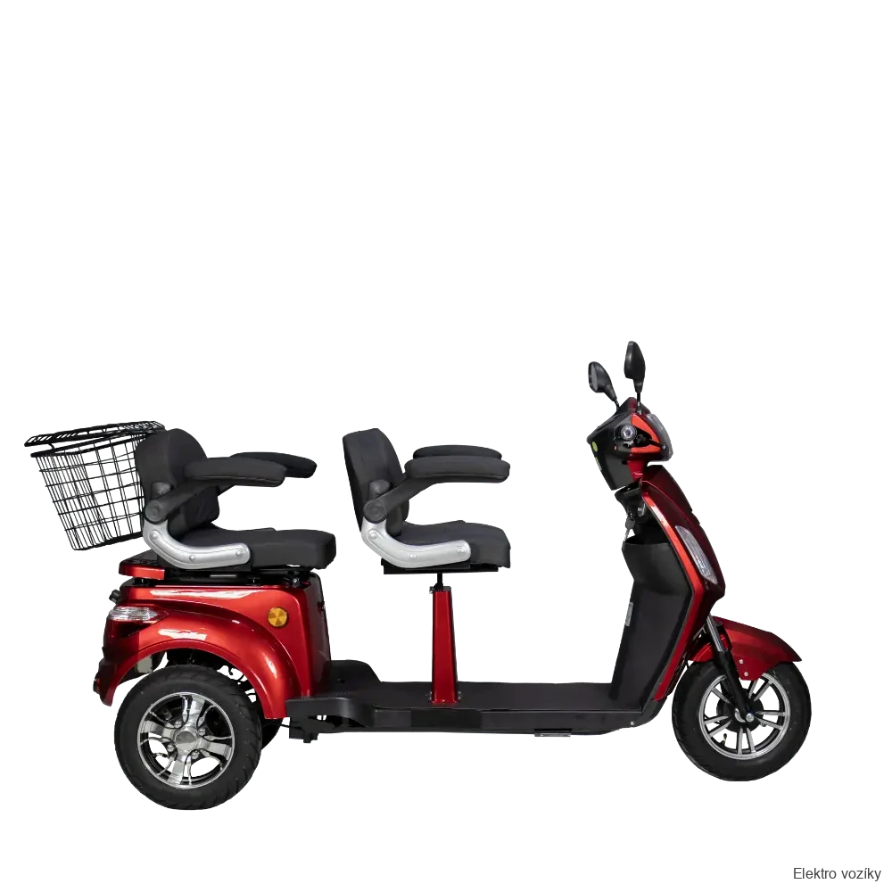 Dvojmiestny elektrický trojkolesový skúter Volta Plus +